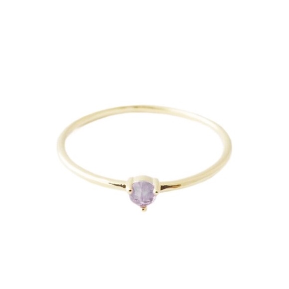 Last!🌟HP 4/11🌟Dainty Amethyst Crystal Point Ring - Picture 2 of 7